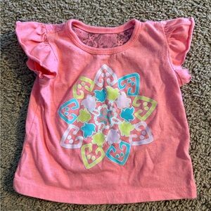 Kidgets Coral Tee with Colorful Mandala Design